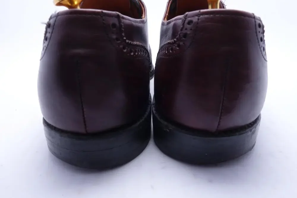 Allen Edmonds Ashland Shoes Mens Size 12 D Brown Leather Wingtip Brogue Derby